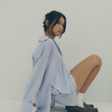 the boyfriend shirt - blue stripe