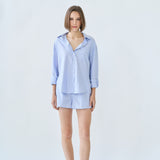 the boyfriend shirt - blue stripe