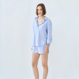 the boyfriend shirt - blue stripe